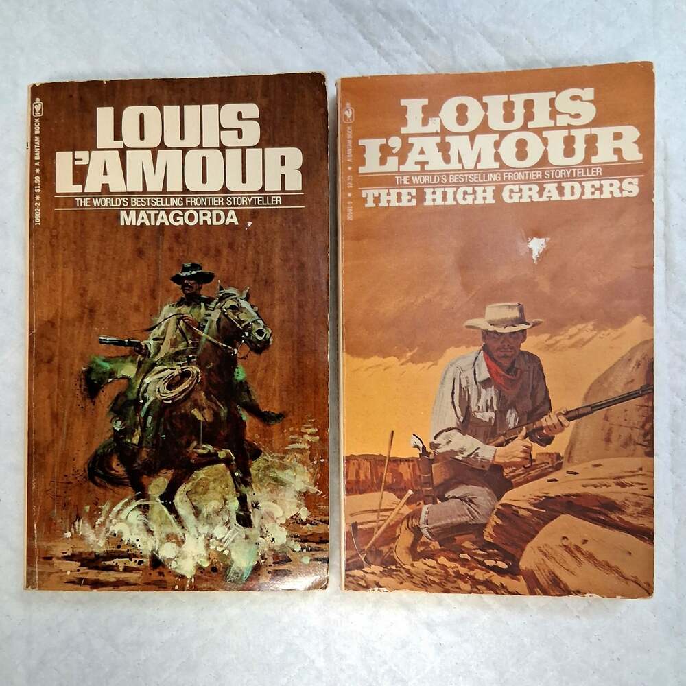 Louis L'Amour Vintage Paperback Lot of 2: Matagorda and The High Graders
